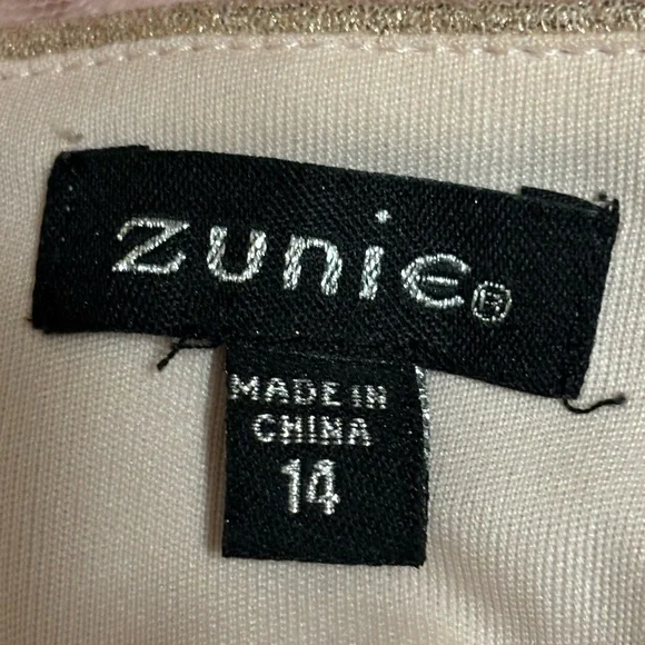 🔴SALE! Zunie Gold and Pink Formal Kids Dress - Picture 3 of 6